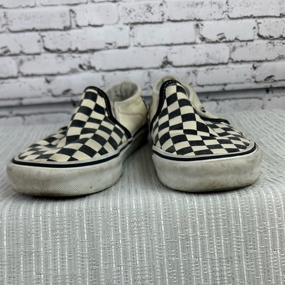 Vans | black & white checkered slip on women's shoes size 7.5 - Picture 4 of 8